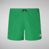 Boys' Adao Swim Trunks in Rainforest Green - All Save The Duck Products | Save The Duck