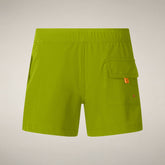 Boys' Swim Shorts Adao in Citron Green - Boys | Save The Duck