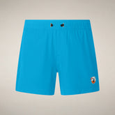 Boys' Swim Shorts Adao in Fluo Blue - Boys | Save The Duck