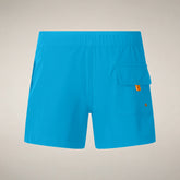 Boys' Swim Shorts Adao in Fluo Blue - Boys | Save The Duck