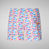 Boys' Getu Swim Trunks in Rainbow Sharks - Spring Summer 2024 Boys' Collection | Save The Duck