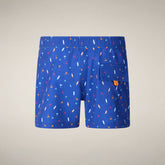 Boys' Swim Shorts Getu with palms & surfboards print - Boys | Save The Duck