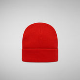 Unisex Kids' Fivel Beanie in Poppy Red - Red Collection | Save The Duck