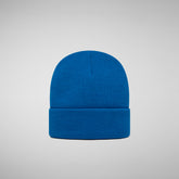 Unisex Kids' Fivel Beanie in Blue Berry - Fall Winter 2023 Kids' Collection | Save The Duck