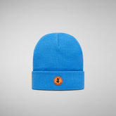 Unisex Kids' Fivel Beanie in Cerulean Blue - Fall Winter 2023 Kids' Collection | Save The Duck
