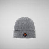 Unisex beanie Fivel in light grey melange - Kids' Accessories | Save The Duck