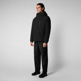 Men's Hiram Hooded Parka in Black - Men's Extremely Warm Collection | Save The Duck