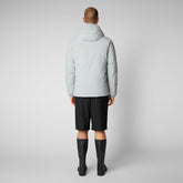 Men's Hiram Hooded Parka in Frost Grey - Holiday Party Collection | Save The Duck