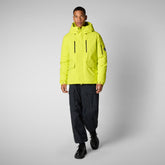 Men's hooded parka Hiram in lichen green | Save The Duck