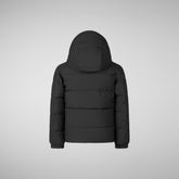 Boys' hooded parka Klaus in black - Boy Parka | Save The Duck