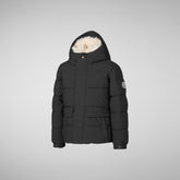 KLAUS: VESTE STD ARCTIC BOY en SMEG en noir - Boy Parka | Save The Duck