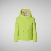 Boys' hooded parka Klaus in lichen green - Boy Parka | Save The Duck