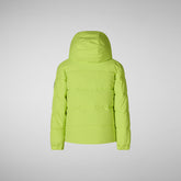 Boys' hooded parka Klaus in lichen green - Fall-Winter 2024 Boys' collection | Save The Duck