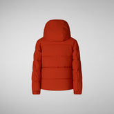 Boys' hooded parka Klaus in maple orange | Save The Duck