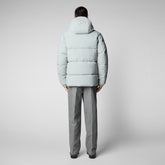 Men's Alter Hooded Quilted Parka in Frost Grey | Save The Duck