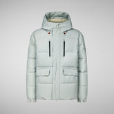 Men's Alter Hooded Quilted Parka in Eclipse Blue | Save The Duck