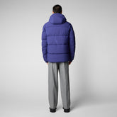 Men's Alter Hooded Quilted Parka in Eclipse Blue - Quilted Jackets | Save The Duck