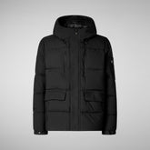 Man's Hooded Parka Alter in black | Save The Duck