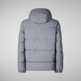 Man's Hooded Parka Alter in Mid Grey | Save The Duck