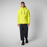 Man's Hooded Parka Alter in Lichen Green | Save The Duck