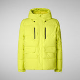 Man's Hooded Parka Alter in Lichen Green | Save The Duck