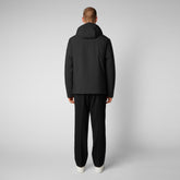 Men's Mazus Hooded Parka in Black - SMEG Collection | Save The Duck