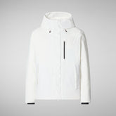Men's Ulmus Hooded Parka in Off White | Save The Duck