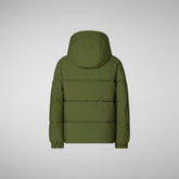 Boys' animal free puffer norwood in moss green - Boys' Fall Winter 2024 | Save The Duck