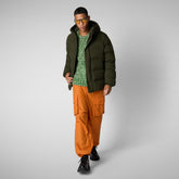 Men's parka leland in land green - Arctic Man | Save The Duck