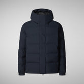 Man's parka leland in blue black | Save The Duck