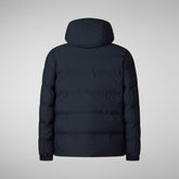 Man's parka leland in blue black | Save The Duck