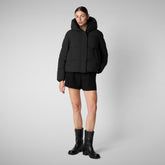 Woman's parka Calliope in black | Save The Duck