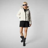 Women's parka Calliope in rainy beige - Women's Fall Winter 2024 | Save The Duck