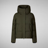 Woman's parka Calliope in land green | Save The Duck