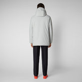 Men's Antoine Hooded Parka in Frost Grey - SaveTheDuck Sale | Save The Duck