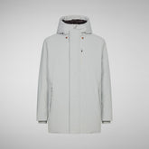 Men's Antoine Hooded Parka in Frost Grey | Save The Duck
