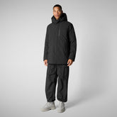 Man's Hooded Parka Antoine in Black | Save The Duck