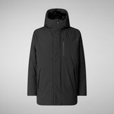 Man's Hooded Parka Antoine in Black | Save The Duck