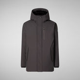 Men's Hooded Parka Antoine in Brown Black | Save The Duck