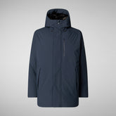 Men's Hooded Parka Antoine in BLUE BLACK | Save The Duck