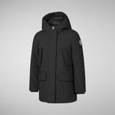 Girls' hooded parka Ally in Black | Save The Duck