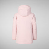 Girls' hooded parka Ally in BLUSH PINK - Girl Parka | Save The Duck