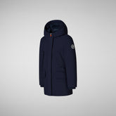 Girls' hooded parka Ally in Navy Blue - Girl Parka | Save The Duck