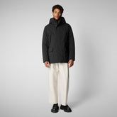 Man's parka Elon in black - Arctic Man | Save The Duck