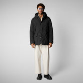 Men's parka Elon in black - Parkas for men | Save The Duck