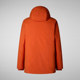 Man's parka Elon in maple orange | Save The Duck