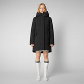 Women's Nellie Hooded Parka in Black - Winter Best Sellers | Save The Duck