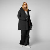 Women's Bethany Hooded Parka in Black | Save The Duck