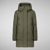 Women's Bethany Hooded Parka in Navy Blue | Save The Duck