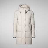 Women's Hooded Parka Bethany in Rainy Beige | Save The Duck